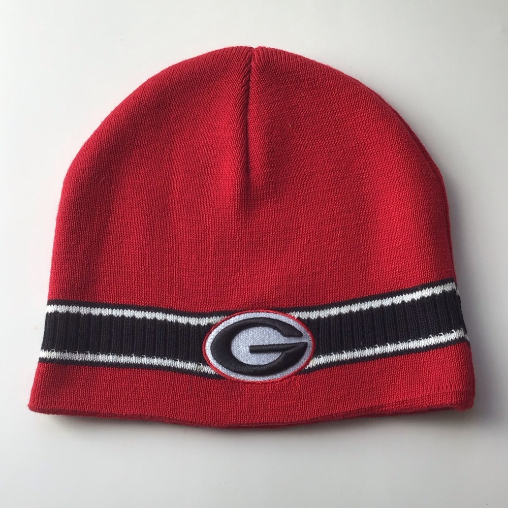 UGA Beanie with G and Dawg Logo